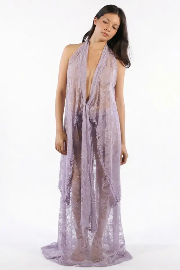 Vestido de encaje malva · LaiaVazz (1)